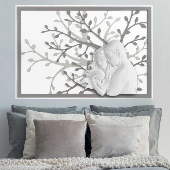 Capezzale bongelli preziosi sacra famiglia 70x48 grigio