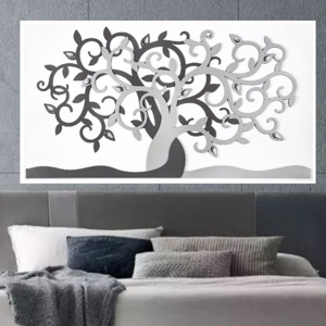 Bongelli preziosi capezzale quadro moderno 110x60 capoletto antracite