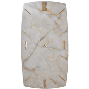 Grande orologio verticale da parete 150x80 effetto marmo