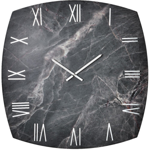 Orologio da parete 90cm effetto marmo nero di grandi dimensioni
