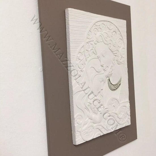 Capezzale capoletto 30x40 sacra famiglia tortora bongelli preziosi