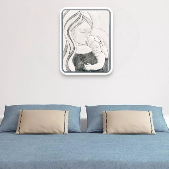 Bongelli preziosi capezzale capoletto moderno 30x38 maternita grigio