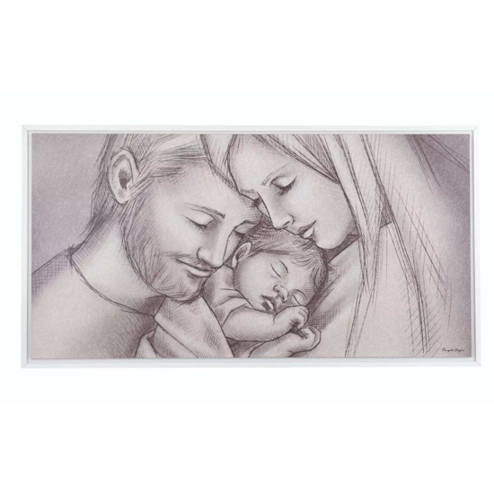 Quadro per camera da letto moderna sacra famiglia bongelli preziosi