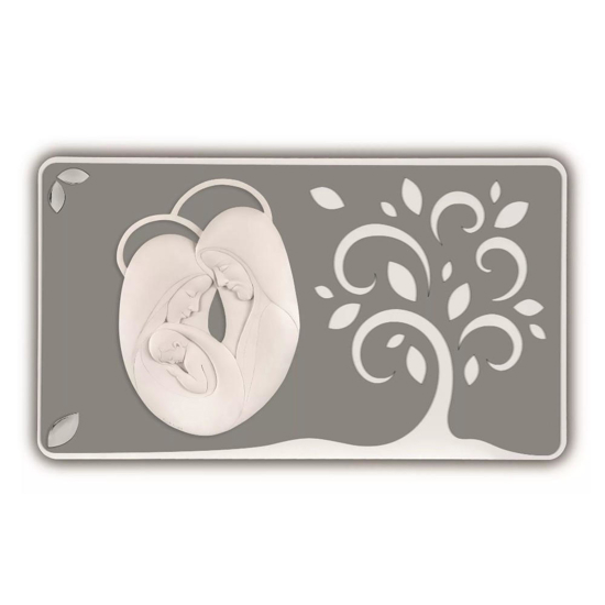 Capezzale sacra famiglia 105x60 grigio moderno bongelli preziosi