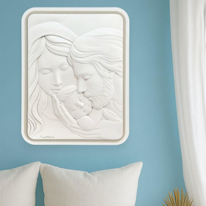 Capezzale capoletto sacra famiglia 45x58 nocciola bongelli preziosi