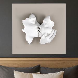 Quadro capezzale bongelli preziosi 50x50cm legno nocciola
