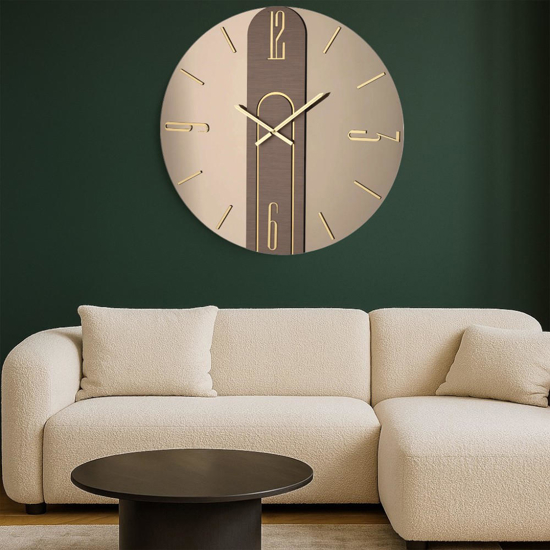 Orologio da parete mistica 60cm vetro bronzo design moderno