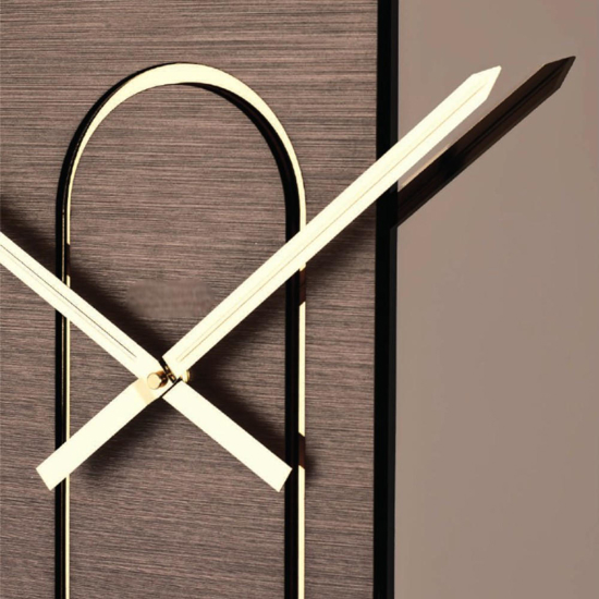 Orologio da parete mistica 60cm vetro bronzo design moderno