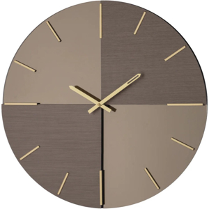 Orologio da parete grande 80cm in vetro bronzo design moderno