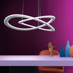 Gea luce yara lampadario moderno led 50w 4000k per soggiorno