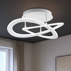 Gea luce yara plafoniera moderna led 50w 3000k bianca dimmerabile