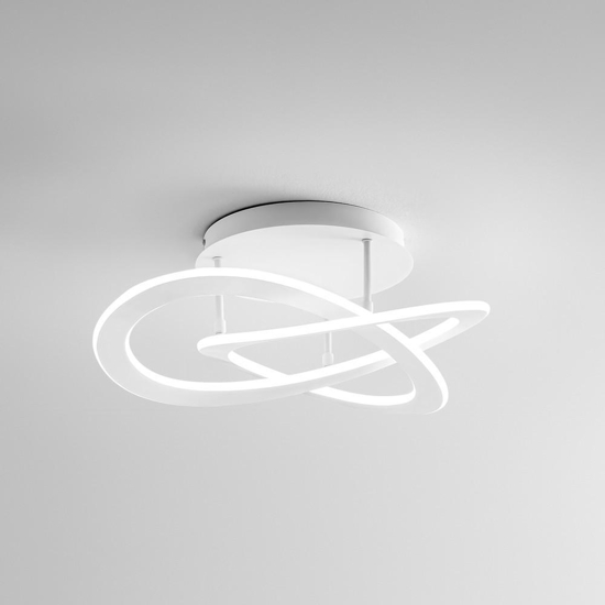 Gea luce yara plafoniera moderna led 50w 3000k bianca dimmerabile