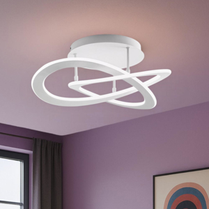 Gea luce plafoniera moderna yara led 40w 3000k bianca