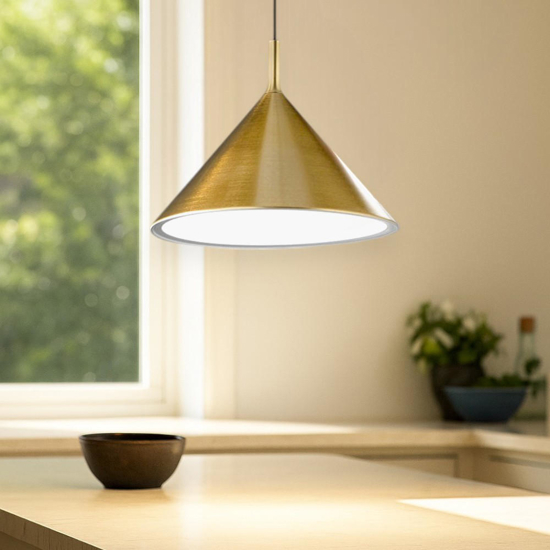 Gea luce barbie lampada a sospensione colore oro