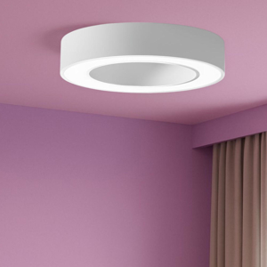 Gea luce flor plafoniera moderna led 30w 3000k rotonda bianca