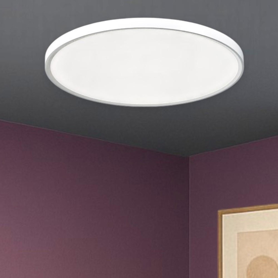 Gea luce plafoniera bianca led 32w da 3000k a 6000k circolare