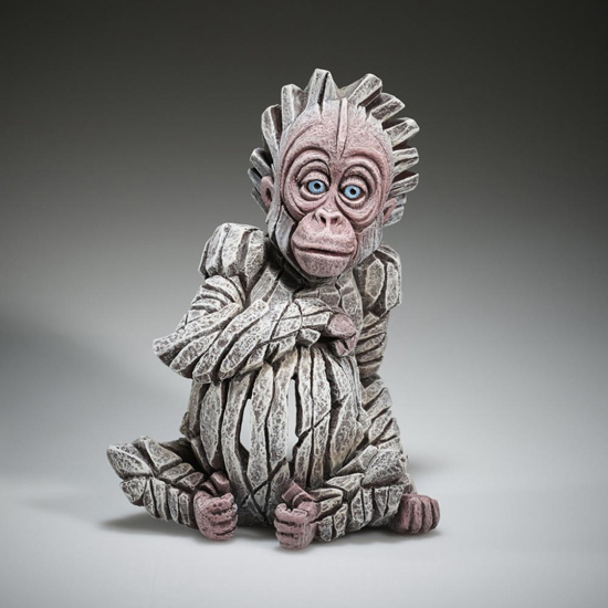 Scultura cucciolo orango tango albino edge sculture