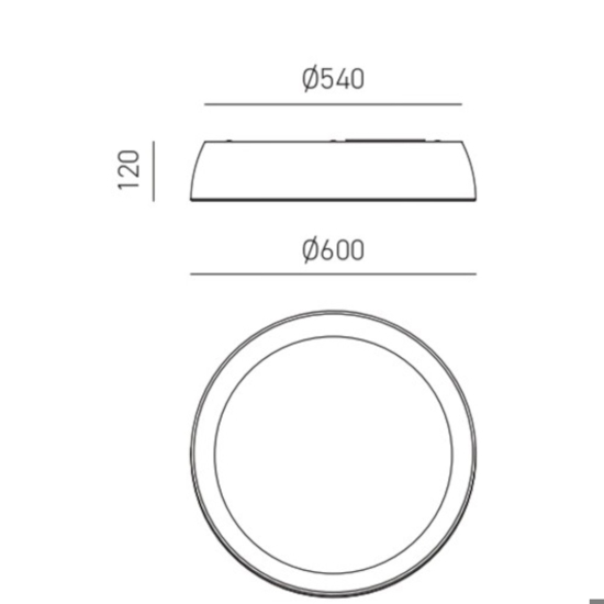 Gea luce sheila plafoniera moderna led 50w 3000k per soggiorno