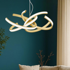Gea luce cinzia lampadario moderno led 46w 3000k colore oro