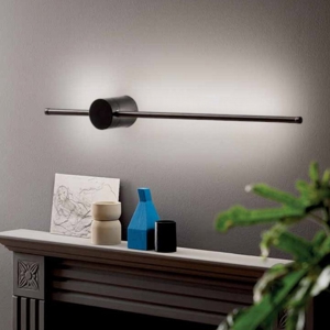 Gea luce enila applique da parete led 20w 3000k design moderno