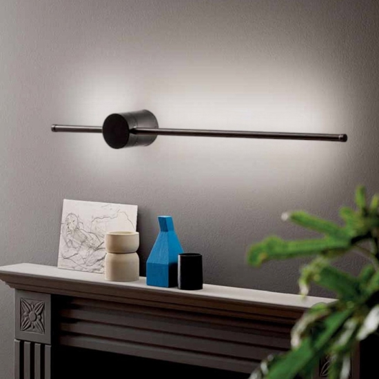 Gea luce enila applique da parete led 20w 3000k design moderno