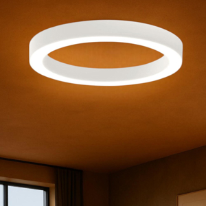 Gea luce flor plafoniera moderna led 60w 3000k per soggiorno