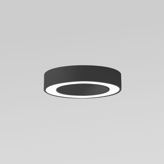 Gea luce flor plafoniera moderna led 30w 3000k nera per salotto