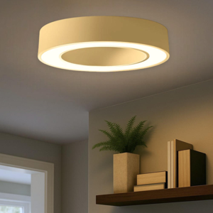 Gea luce plafoniera moderna flor led 30w 3000k colore oro