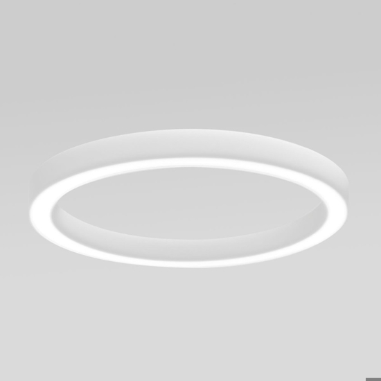 Gea luce flor plafoniera moderna led 80w 3000k rotonda bianca