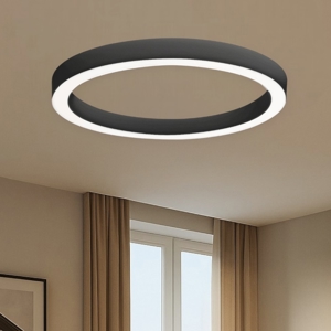 Gea luce flor plafoniera moderna led 80w 3000k forma ad anello