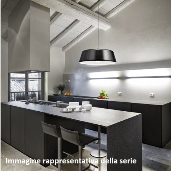 Gea luce blanca lampadario per cucina moderna nickel