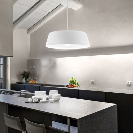 Lampadario cucina moderna bianco gea luce blanca
