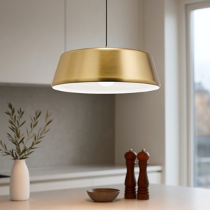 Lampadario moderno ottone blanca gea luce