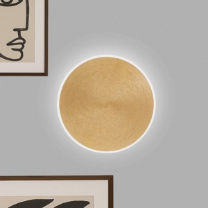 Gea luce fortuna applique da parete led 28w 3000k colore oro
