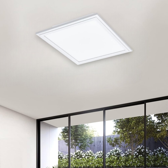 Eglo salobrena plafoniera led dimmerabile 2700k-65000k quadrata controllo remoto app