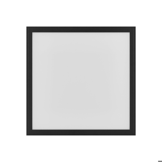 Plafoniera nera 45x45 led 21w 2700k a 6500k dimmerabile app salobrena eglo
