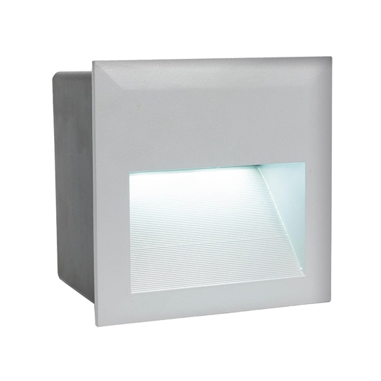 Segnapasso da incasso per esterno grigio led 3,5w 4000k eglo zimba