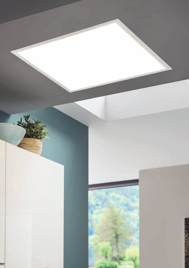 Pannello led 62x62 bianco incasso plafone 40w eglo salobrena