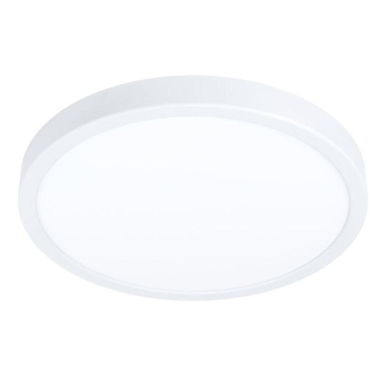 Plafoniera da bagno bianca tonda led dimmerabile tramite app ip44 fueva eglo