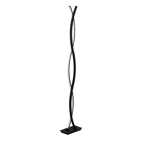Piantana design moderna led 32w 3000k nera eglo lasana