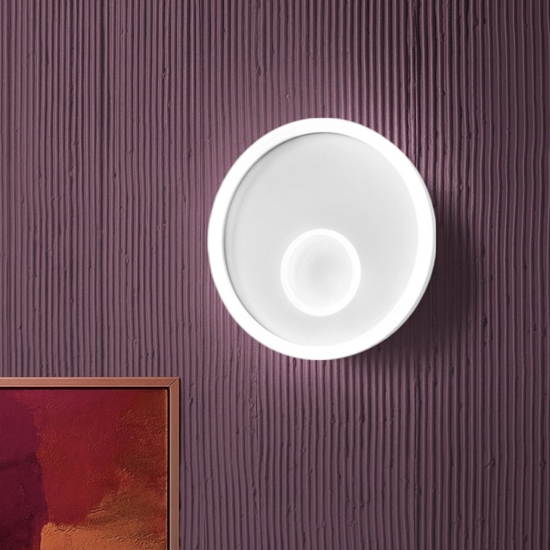 Gea luce melania applique da parete led 40w 3000k design moderno