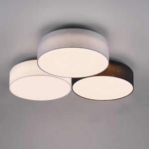 Plafoniera di tessuto multicolor moderna led 38w 3000k