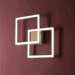 Gea luce afrodite applique da parete led 28w 3000k colore oro