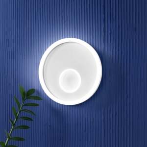 Gea luce melania plafoniera moderna led 50w 3000k circolare bianca