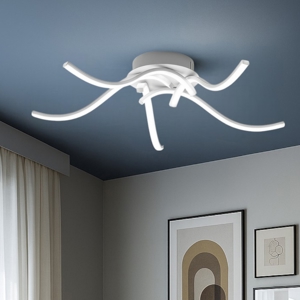 Gea luce plafoniera moderna tessa led 38w 3000k raggi luminosi