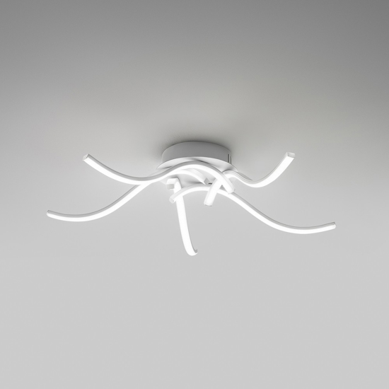 Gea luce plafoniera moderna tessa led 38w 3000k raggi luminosi