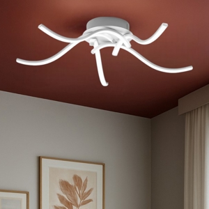 Gea luce tessa plafoniera moderna led 38w 4000k bianca per salotto