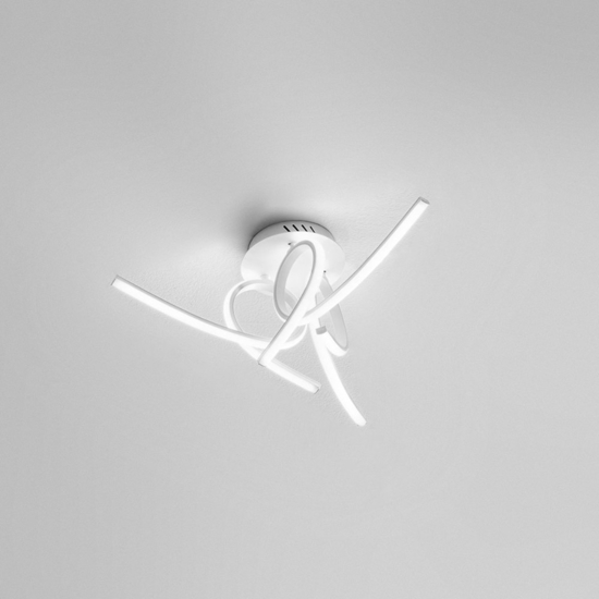 Gea luce tosca plafoniera moderna led 45w 3000k bianca