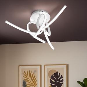 Gea luce tosca plafoniera moderna led 45w 4000k per soggiorno