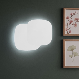 Gea luce step applique da parete led 40w 3000k bianco moderno